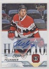 2018-19 Upper Deck CHL Auto Tye Felhaber #15 Auto 0v7