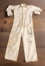 1930's-1940's Sanforized Denim Selvedged Coveralls White Perfect Union Made