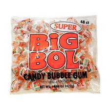 ALBERT'S Candy Super BIG BOL Candy Bubble Gum, 12G per Piece, 48 Count (1-Pack)
