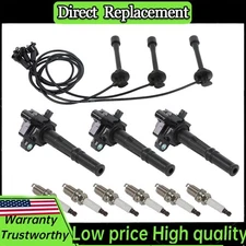 Set Of Ignition Coil+Spark Plug+Wire For Toyota Tacoma 4Runner 3.4L V6 UF156