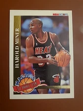1992-93 NBA HOOPS Harold Miner (RC) Magic's All Rookie Team #10 Insert Sharp!