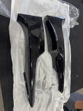 FOR BMW 3 SERIES E92 E93 M SPORT FRONT LIP COLLARS CORNER SPLITTER GLOSS BLACK