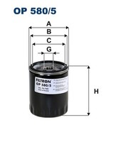Filtron ÖLfilter Op 580/5 Anschraubfilter FüR Discovery Landrover L316 Defender