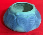 Van Briggle Pottery Rare ? Plate 858 Philodendron Leaf Lily Pad Bowl Ming Blue
