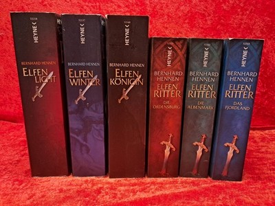 6 Bücher Bernhard Hennen Elfen Elfenritter Fantasy Reihe Bände