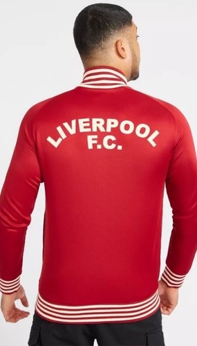 LIVERPOOL FC LFC BILL SHANKLY RED TRACK JACKET CLASSIC RARO UOMO LARGE NUOVO CON ETICHETTE - Foto 6 di 6