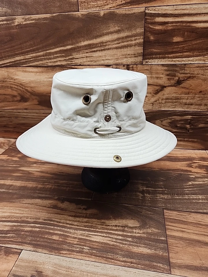 The Tilley Sombrero Durable Lona Cubo Tostado Caqui 7 1/4 Hecho en Canadá Foto 3 de 4