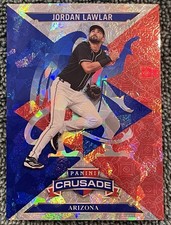 Jordan Lawlar 2025 Panini Crusade Blue Cracked Ice #30