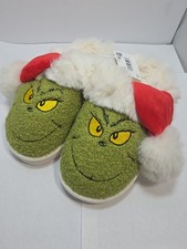American Eagle The Grinch Scuff Slippers Women's Size 5 Christmas NWT Z4 