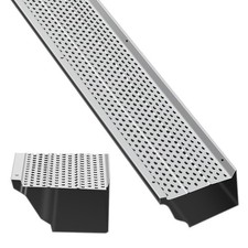 Gutter Guards - 5 in Width, 104 ft Total Length, 0.157 in Hole Diameter