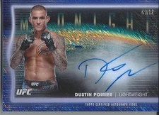 DUSTIN POIRIER 2025 TOPPS MIDNIGHT UFC HORIZON SIGNATURES AUTO AUTOGRAPH # 9/12