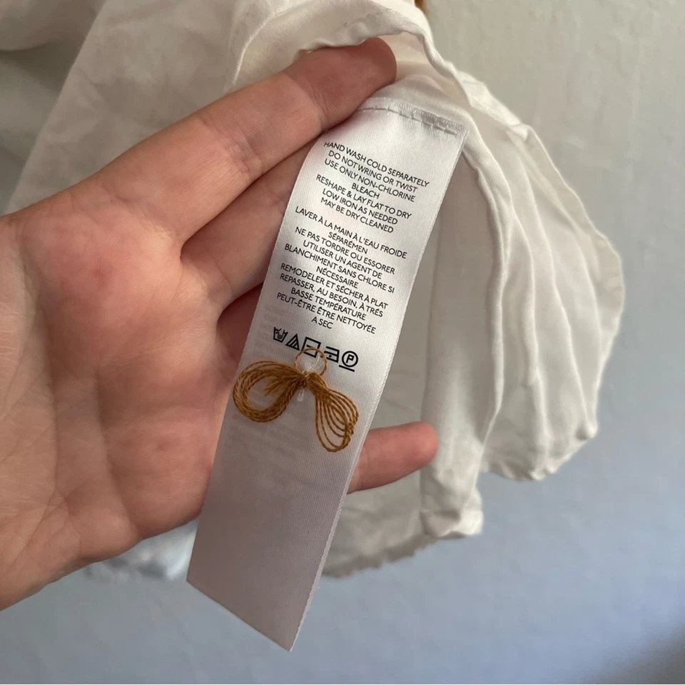 Suéter Anthropologie Twofer Marrón Blanco Manga Larga Top Mujer Talla Grande 1X Foto 4 de 4