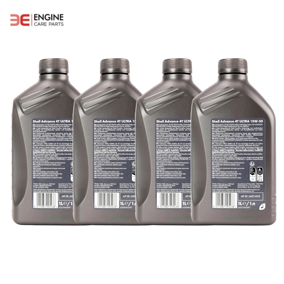 Shell Advance Ultra 4T 15W-50 Aceite De Moto Sintético 4 Litros 4L Ducati - Imagen 4 de 4