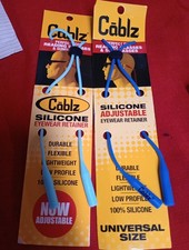 Lot Of 2 Cablz Adjustable Universal Size Eyewear Retainer Blue  Teal