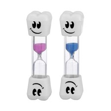 Smile Tooth 2 Minute Sand Timer Assorted Colors 2 Pack 