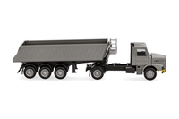 Herpa - Scania Hauber 4X2 Mit 3-Achs-Kipper - 1/87 - HER319713