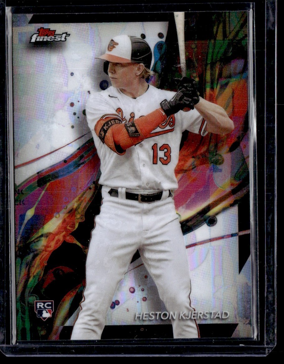 HESTON KJERSTAD 2024 TOPPS FINEST COMMON REFRACTORS RC BALTIMORE ORIOLES #43