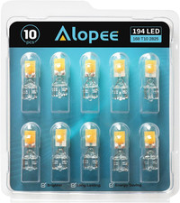 10 Pack 194 Bulb Warm White LED 2700K Replacement for 168 194 W5W T10 Led Bulb R