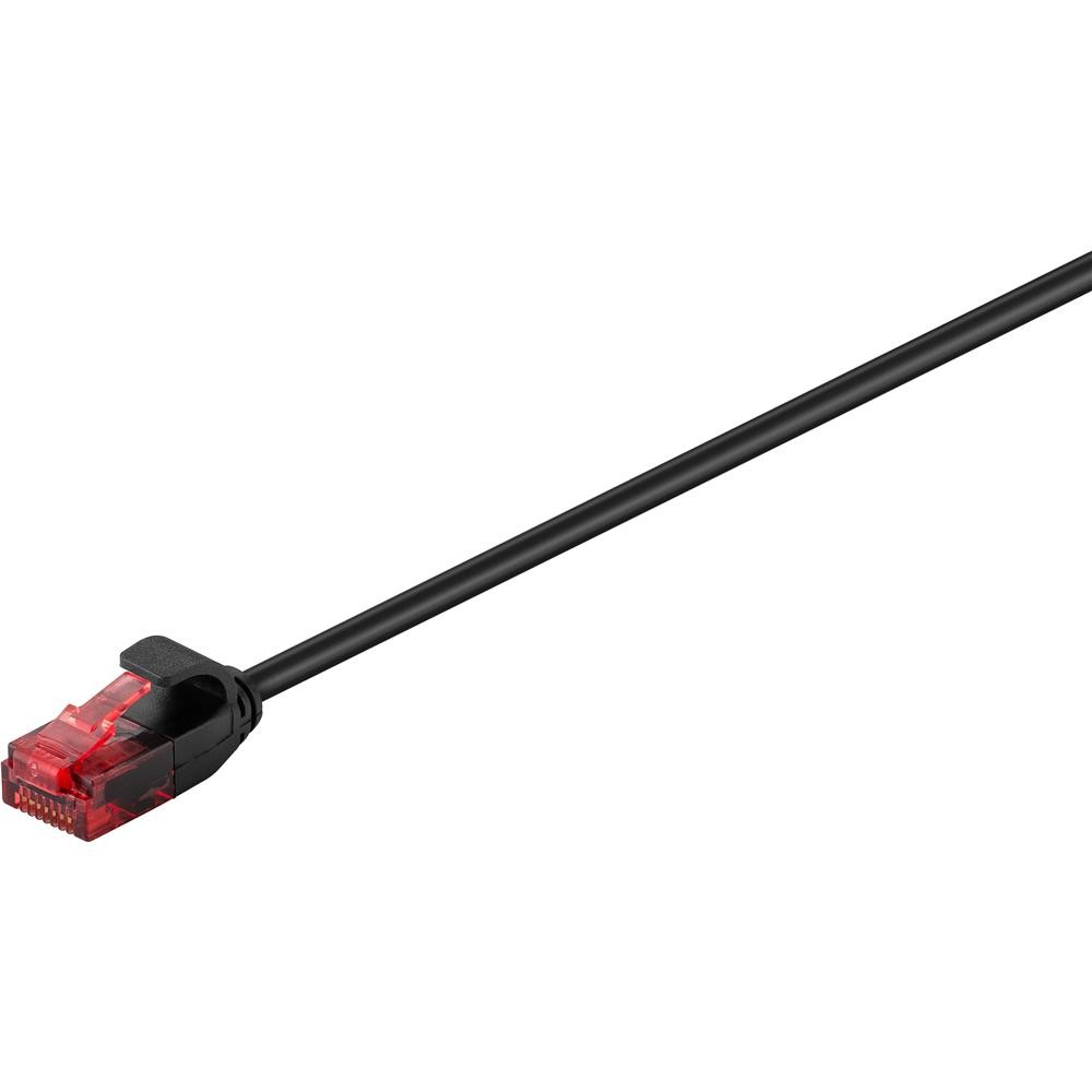 Губка CAT 6, U/UTP Slim Patchkabel CU Schwarz 0,50 м