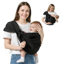 Baby Sling Carrier, Toddler Sling Carrier with Wide Shoulder Strap, Lightweig...