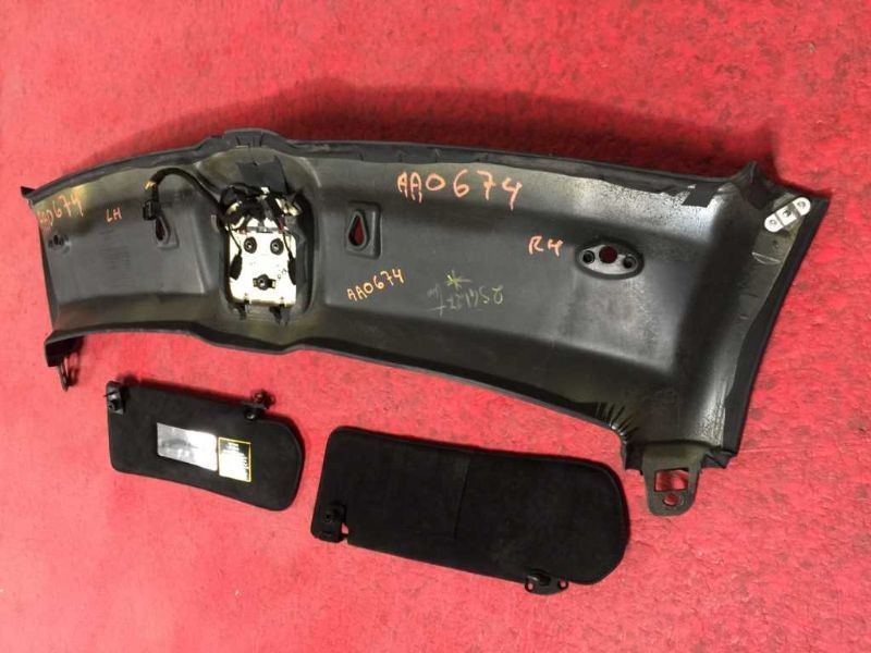 2014 Ferrari 458 F1 COUPE Over Head Console w Left Right Sun Visors & Mount Trim