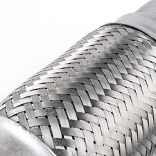 30006DN Exhaust Flex Pipe Stainless Steel Double Braid 3" x 6" w/ Ends 10" OAL