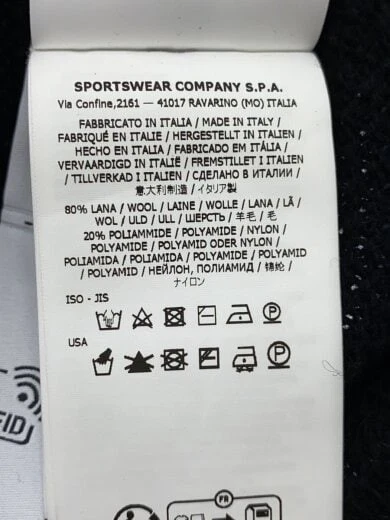 STONE ISLAND MAGLIA Maglione con cappuccio e zip M Lana BLK 8115567A3 