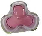 Murano Italian Alabastro Glass Opaque Ashtray Bowl Vintage Mid Century