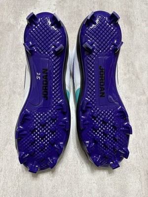 Nike Jordan Stadium 90 Low MCS Baseball Cleats White/Grape 
