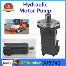 New Hydraulic  Motor 305943 Fits For Broce CR350 and 470 Series Broom Sweeper