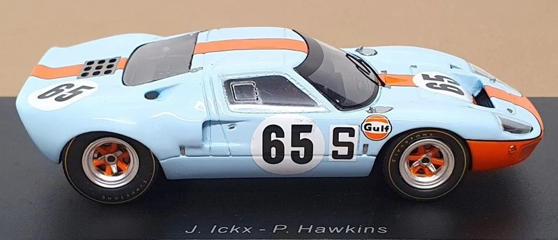 Ford GT40 #65 Spark escala 1/43 SG817 3ª 1000 km Nurburgring 1968 Lt azul/naranja Foto 3 de 4
