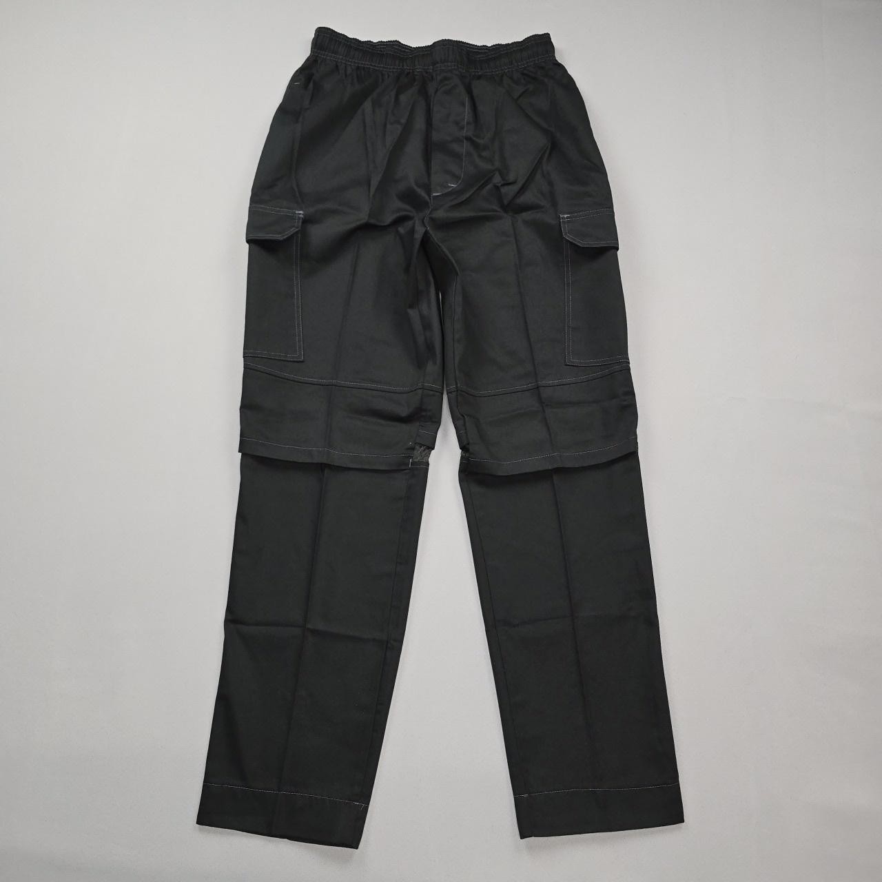 Mens Medium Black Workwear Uniform Mesh Vented Chefwear
