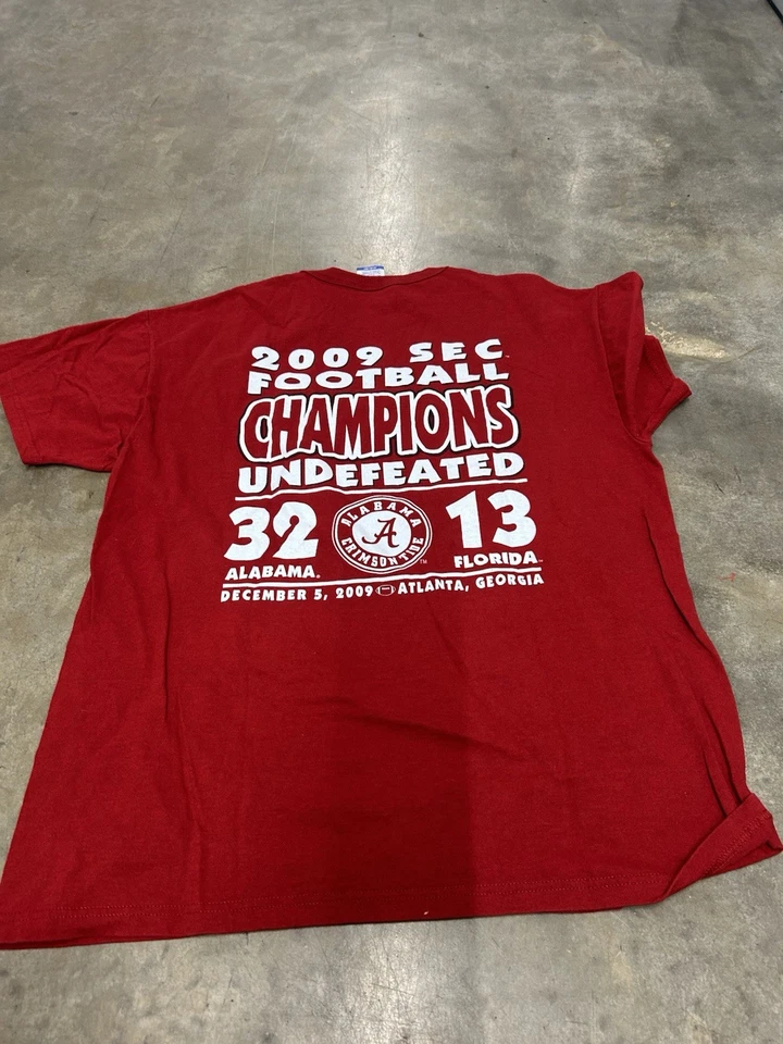 Camiseta Alabama Crimson Tide - Campeones de la SEC 2009 - Stomp The Chomp - Talla grande Foto 4 de 4