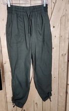 THE NORTH FACE womens Aphrodite 2.0 Hiking Pants Taupe Green Size Small Drawstr