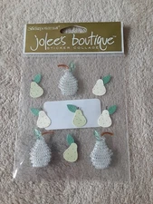 Jolee's boutique jeweled pears 3D sticker pkg (free ship $20 min US only)