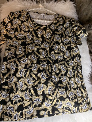 NWT Moschino Toy Bear Swim Tee T Shirt 100% Cotton In Black