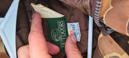 Vintage Bass Pro Shops Gore-Tex Duck Camo Jacket Size XL Full Zip - Picture 9 of 13