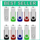 10-Pack USB 3.0 Flash Drive 64GB with LED Indicator - Vibrant Color Collection