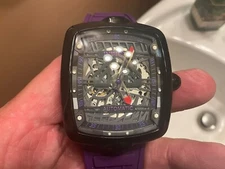 BRAND NEW INVICTA S1 DIABLO 24 JEWEL AUTOMATIC PURPLE/BLACK MSRP $1895