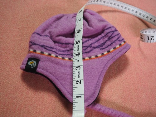 Mountain Hardwear Purple Wool Fleece Lined Kids Ear Flap Tassels Winter Snow Hat - Picture 9 of 9