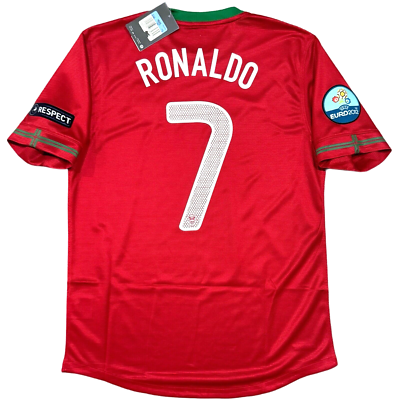 2012/13 Portugal Home Jersey #7 Ronaldo Medium Nike Soccer Euro