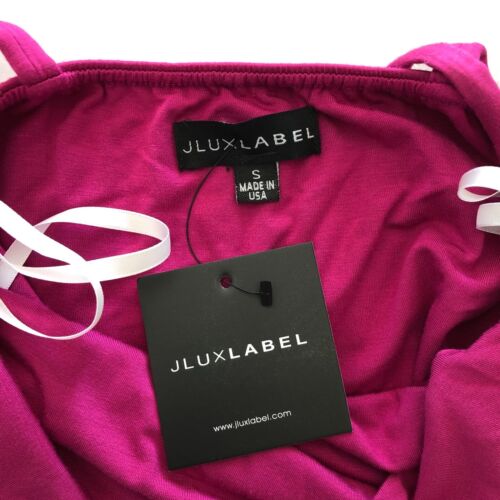 Neu JLUXLABEL Damen Hot Pink Kleid Größe S Lang Midi Maxi Body Kegel Sexy - Bild 2 von 7