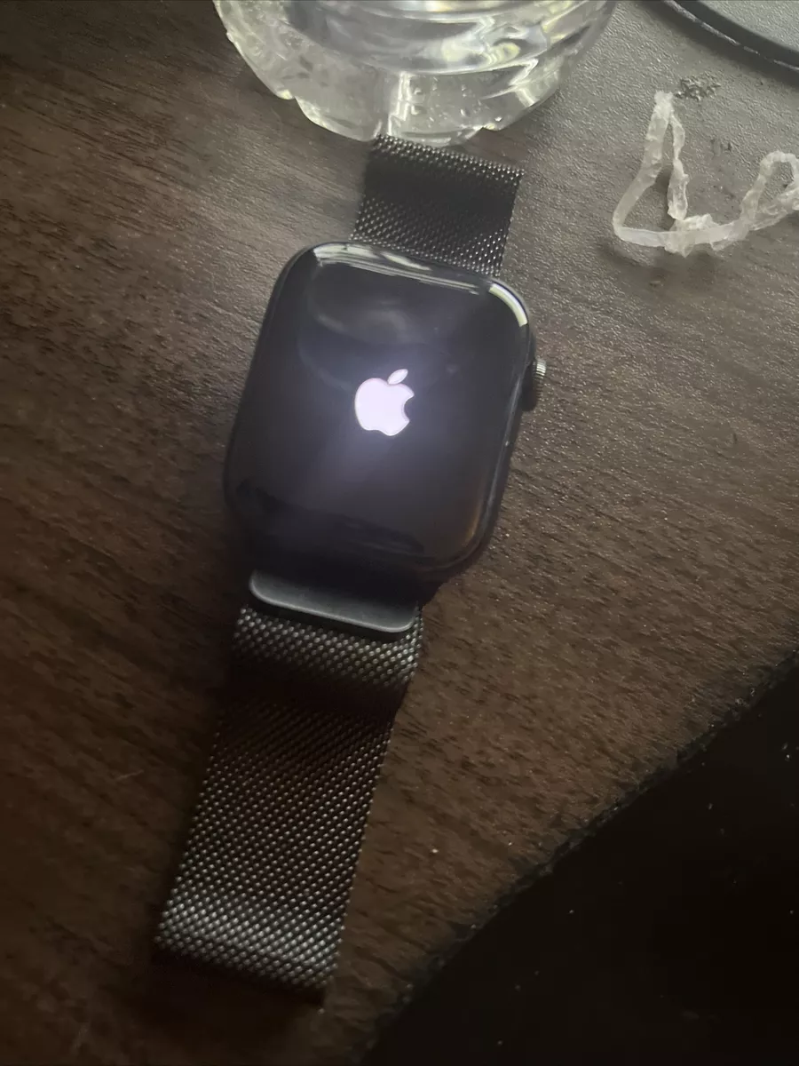 Apple Watch Series 7 45mm Case with Milanese Loop - Graphite