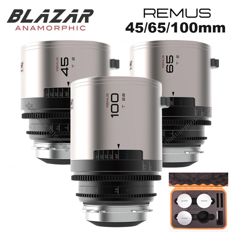 BLAZAR REMUS 1.5x 45mm 65mm T2.0 100mm T2.8 Full Frame Anamorphic