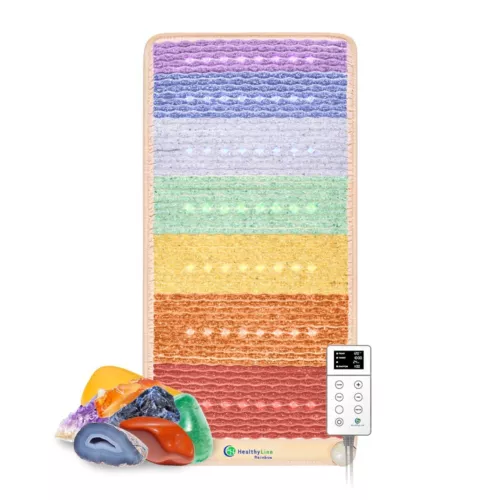 HealthyLine Rainbow Gemstone Far Infrared Heating Pad PEMF Photon Lights 5024