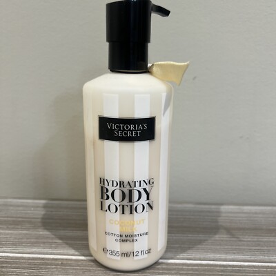 Victorias Secret Hydrating Body Lotion Coconut Milk Cotton moisture complex Pump