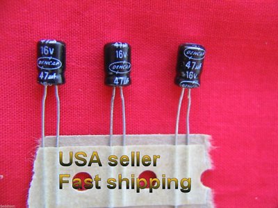47uF 16V Electrolytic Capacitors