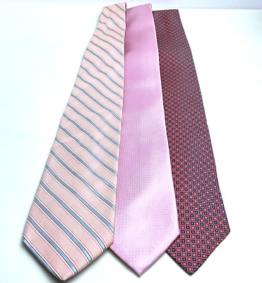 NAUTICA, NICOLA FERRI, TOMMY HILFIGER, 100%  SILK TIES LOT OF 3
