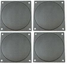 120mm Black Computer Case Fan Mesh Grill / Guard / Filter Medium Hole (Set of 4)