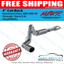 MBRP 4" Cat-Back Alum. 2020-2025 Chevy 2500 3500 HD Silverado / Sierra 6.6L Gas